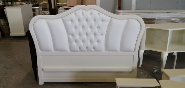 Letto Amore in legno di Tiglio con testiera a cuore in stile Provenza - immagine 8