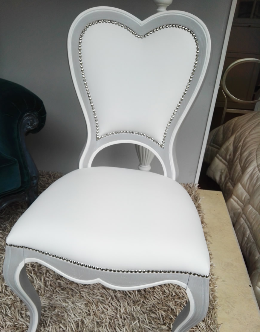 table Sedia cuore in legno
