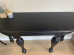 Consolle Sasha 4 gambe  tornite laccata nera opaco