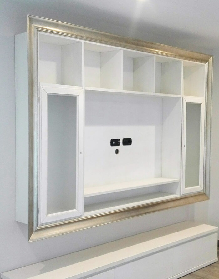 Mobile soggiorno a parete con porta TV