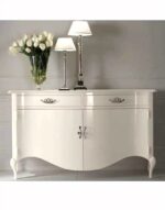 Credenza bianca sagomata
