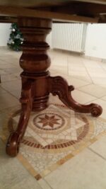 Tavolo tondo allungabile in Noce