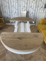 Tavolo Tondo in Rovere Vecchio Diam.110