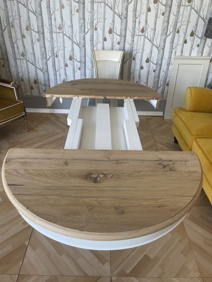 Tavolo Tondo in Rovere Vecchio Diam.110