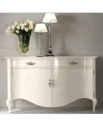 Credenza bianca sagomata