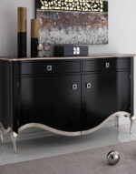 Credenza nera sagomata