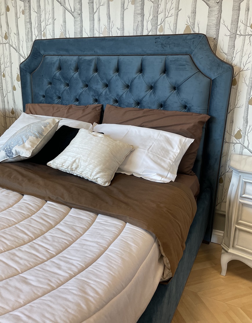 bed Letto Imbottito Capitonnè