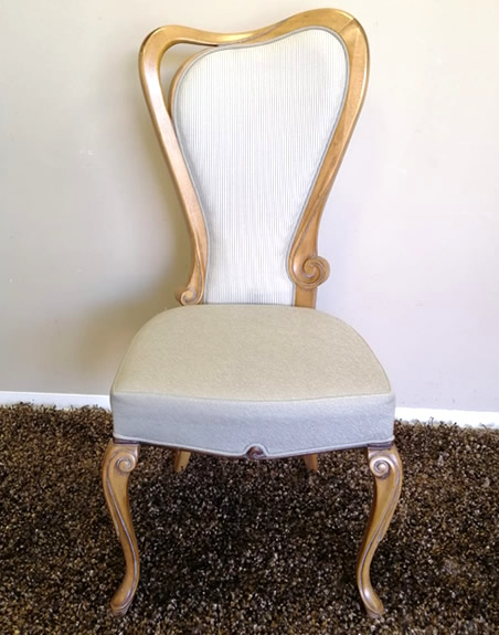 table Sedia sole in legno imbottita